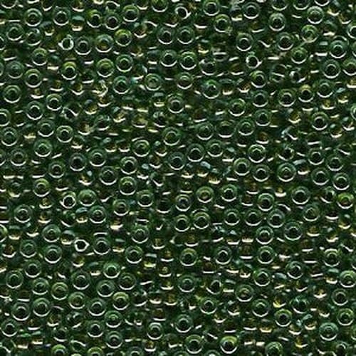Miyuki Round 0229 Olive Lined Crystal