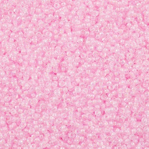Miyuki Round 0272 Pink Lined Crystal AB