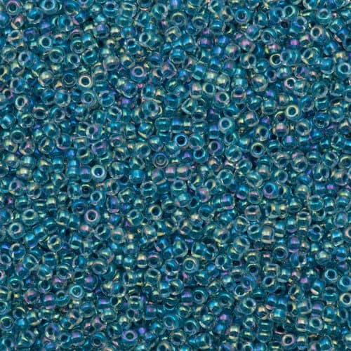 Miyuki Round 0279 Marine Blue Lined Crystal AB