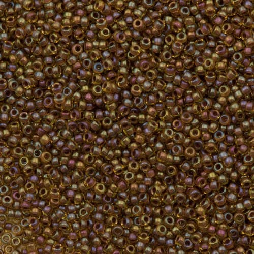 Miyuki Round 0379 Mauve Lined Light Topaz Luster