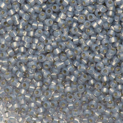 Miyuki Round 0576 Dyed Smoky Opal Silver Lined Alabaster