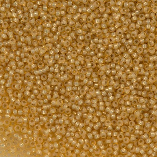 Miyuki Round 0578 Dyed Light Topaz Silver Lined Alabaster