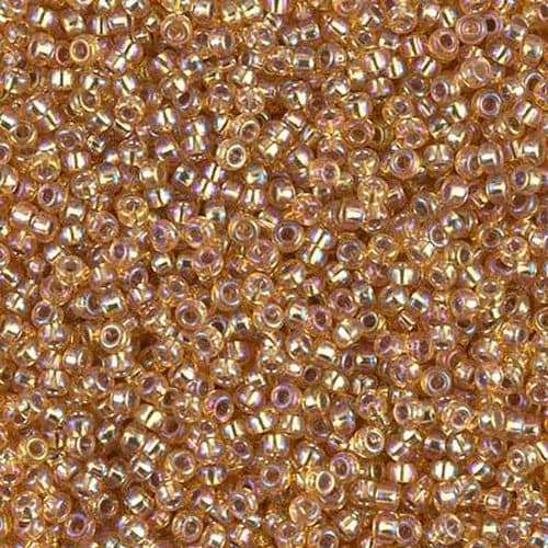 Miyuki Round 1004 Silver Lined Dark Gold AB