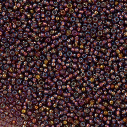 Miyuki Round 1005 Silver Lined Dark Topaz AB