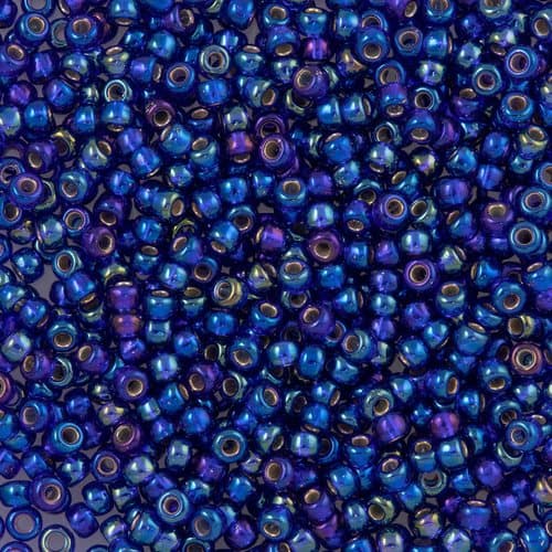 Miyuki Round 1020 Silver Lined CobaLight AB