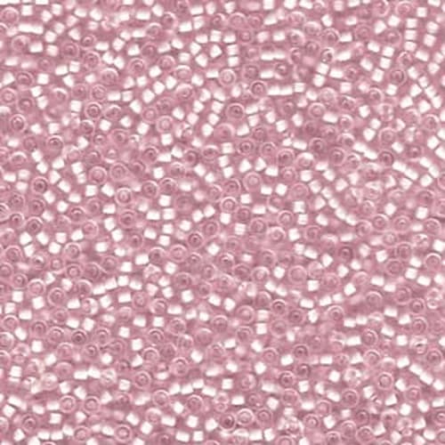 Miyuki Round 1923 Semi Matte Pale Pink Lined Crystal