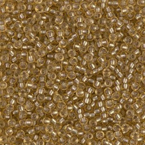 Miyuki Round 1925 Semi-Frosted Silver Lined Light Topaz