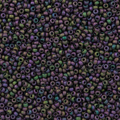 Miyuki Round 2019 Matte Metallic Eggplant Iris