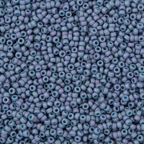 Miyuki Round 2030 Matte Metallic Steel Blue Luster