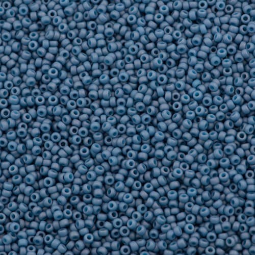 Miyuki Round 2038 Matte Opaque Light Denim Luster