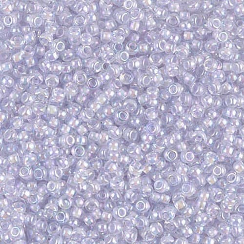 Miyuki Round 2211 Pale Violet Lined Crystal AB