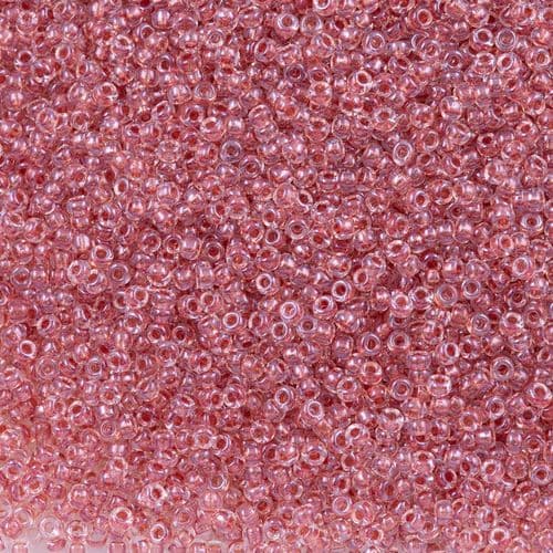Miyuki Round 2601 Sparkling Antique Rose Lined Crystal