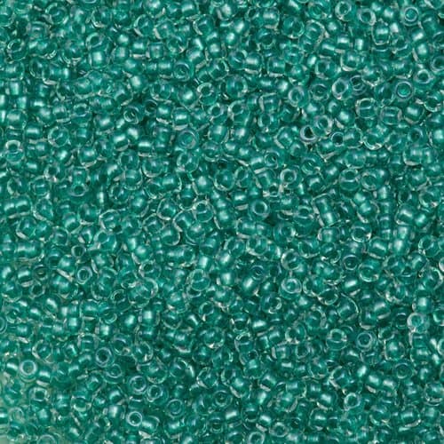 Miyuki Round 2605 Sparkling Aqua Green Lined Crystal AB