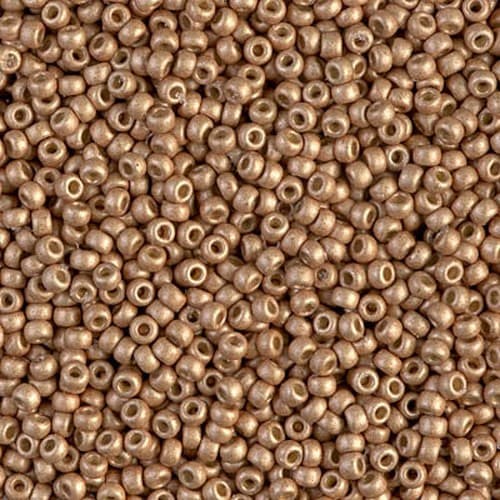 Miyuki Round 4204F Duracoat Galvanized Matte Champagne