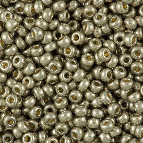 Miyuki Round 4221 Duracoat Galvanized Light Pewter
