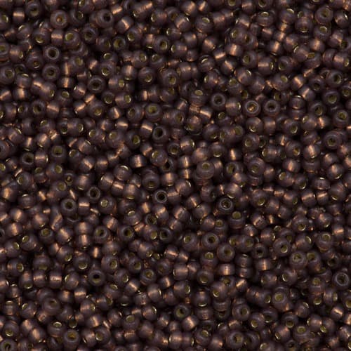 Miyuki Round 4249 Duracoat Silver Lined Dyed Rose Bronze
