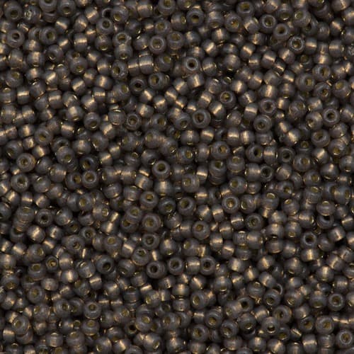 Miyuki Round 4250 Duracoat Silver Lined Dyed Taupe
