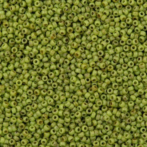 Miyuki Round 4515 Opaque Chartreuse Picasso