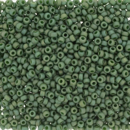 Miyuki Round 4700 Matte Opaque Glazed Basil Green AB