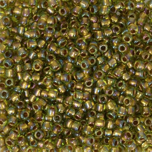 0996 - Inside Color Lined Gold Lime AB