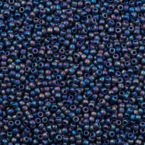 2637F - Semi-Glazed Navy Blue AB